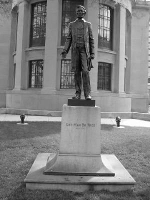 Statue of Abraham Lincoln Marker. Click for full size. Statue of Abraham Lincoln Marker image. Click for full size.