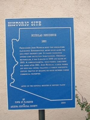 Nicholas Residence Marker image. Click for full size.