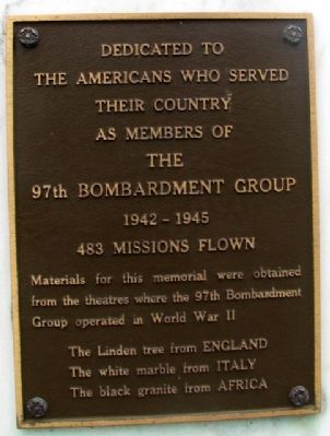97th Bombardment Group Marker image. Click for full size.