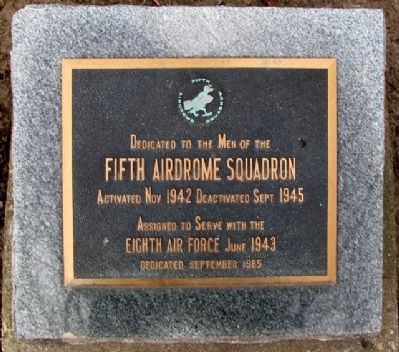 Fifth Airdrome Squadron Marker image. Click for full size.