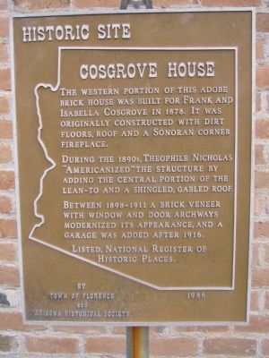 Cosgrove House Marker image. Click for full size.
