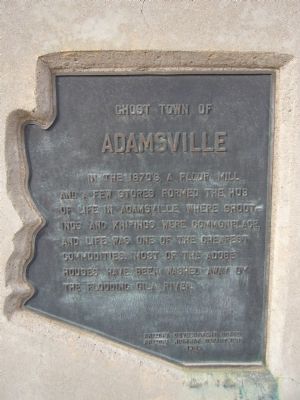 Ghost Town of Adamsville Marker image. Click for full size.