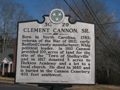 Clement Cannon, Sr. Marker image. Click for full size.