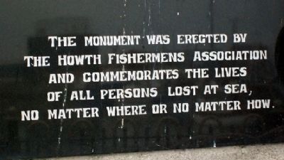 Lost At Sea Memorial Dedication. Click for full size. Lost At Sea Memorial Dedication image. Click for full size.