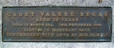 Lost At Sea Memorial Marker. Click for full size. Lost At Sea Memorial Marker image. Click for full size.