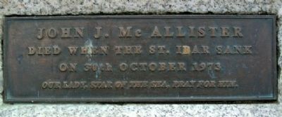 Lost At Sea Memorial Marker. Click for full size. Lost At Sea Memorial Marker image. Click for full size.