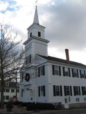 Newtown Meeting House and Marker. Click for full size. Newtown Meeting House and Marker image. Click for full size.