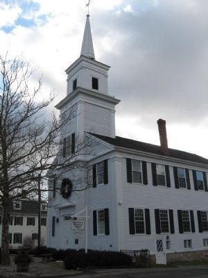 Newtown Meeting House and Marker image. Click for full size.