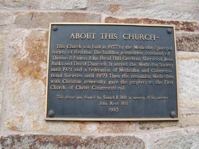 First Church of Christ Congregational Marker image. Click for full size.