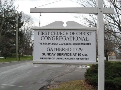 First Church of Christ Congregational Sign image. Click for full size.