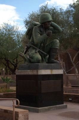 Navajo Code Talkers Statue image. Click for full size.