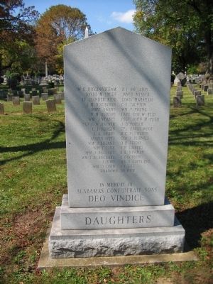 Back of Memorial. Click for full size. Back of Memorial image. Click for full size.