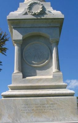 Back of Memorial. Click for full size. Back of Memorial image. Click for full size.