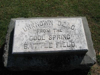 Unknown Dead from Cool Springs Battlefield. Click for full size. Unknown Dead from Cool Springs Battlefield image. Click for full size.