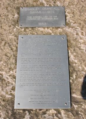 Bradley Crandall Sawmill Site Marker image. Click for full size.