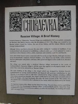 Russian Village Marker. Click for full size. Russian Village Marker image. Click for full size.