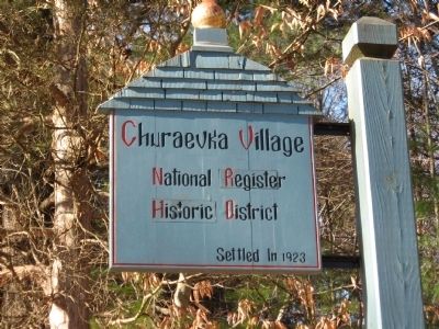 Russian Village Historic District Sign image. Click for full size.