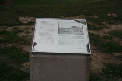 The First French Fort / The First Playground in Fort Wayne Marker image. Click for full size.