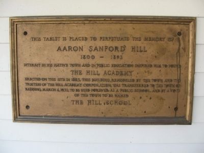 The Hill Academy Marker image. Click for full size.