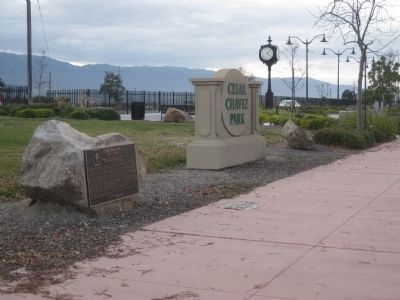 Cesar Chavez Park and Marker image. Click for full size.