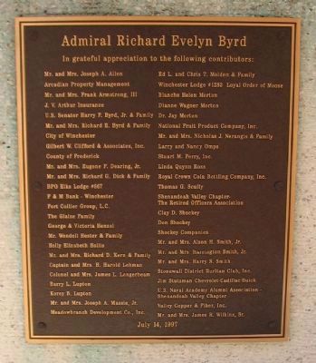 Plaque on Back. Click for full size. Plaque on Back image. Click for full size.