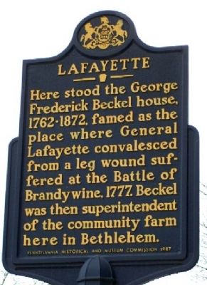 Lafayette Marker image. Click for full size.