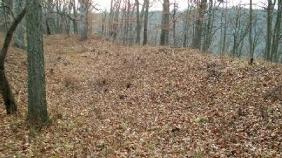 Fort Ancient Earthworks Remnant. Click for full size. Fort Ancient Earthworks Remnant image. Click for full size.