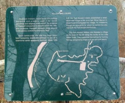 Hilltop Enclosure Marker. Click for full size. Hilltop Enclosure Marker image. Click for full size.
