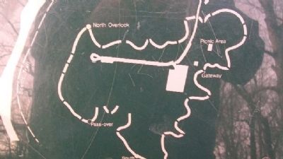 South Fort Diagram on Marker. Click for full size. South Fort Diagram on Marker image. Click for full size.
