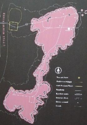 Fort Ancient Diagram on Marker image. Click for full size.