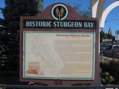 Historic Sturgeon Bay Marker image. Click for full size.