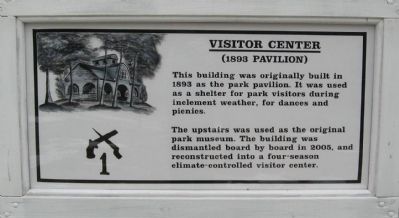 Visitor Center (1893 Pavilion) Marker. Click for full size. Visitor Center (1893 Pavilion) Marker image. Click for full size.