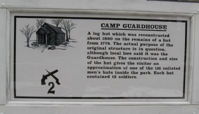 Camp Guardhouse Marker. Click for full size. Camp Guardhouse Marker image. Click for full size.