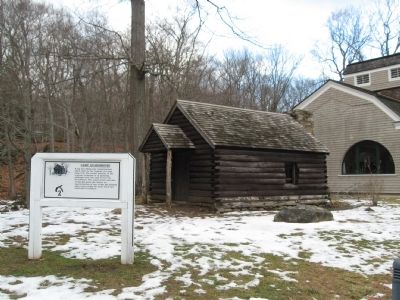 Camp Guardhouse and Marker image. Click for full size.