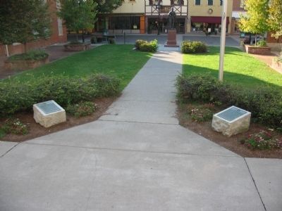 Plaques in Front of the Court House. Click for full size. Plaques in Front of the Court House image. Click for full size.