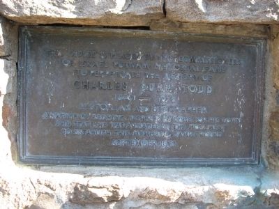 Charles Burr Todd Marker. Click for full size. Charles Burr Todd Marker image. Click for full size.