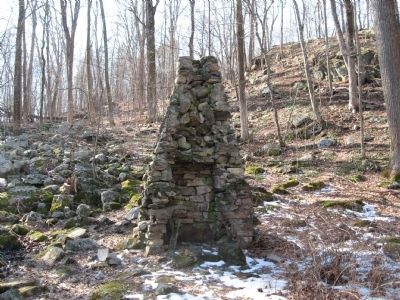 Officers Quarters Chimney Ruins image. Click for full size.