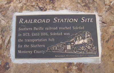 Railroad Station Site Marker image. Click for full size.