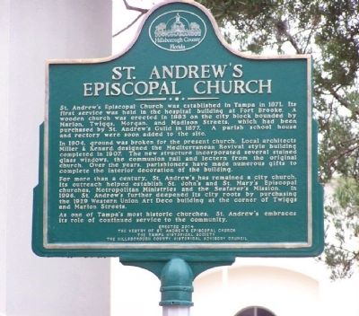 St. Andrew's Episcopal Church Marker image. Click for full size.