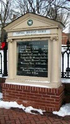 Central Moravian Church Sign image. Click for full size.