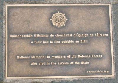 National Memorial to members of the Defence Forces image. Click for full size.