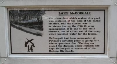 Lake McDougall Marker. Click for full size. Lake McDougall Marker image. Click for full size.