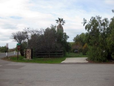 Site of the Tres Pinos Hotel Marker - Wide Shot image. Click for full size.