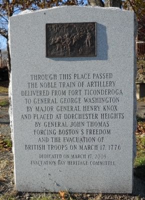 Gen. Henry Knox Trail Marker at Roxbury image. Click for full size.