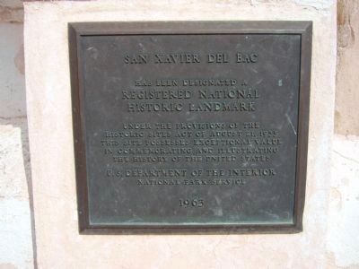 San Xavier del Bac National Historical Landmark Marker image. Click for full size.