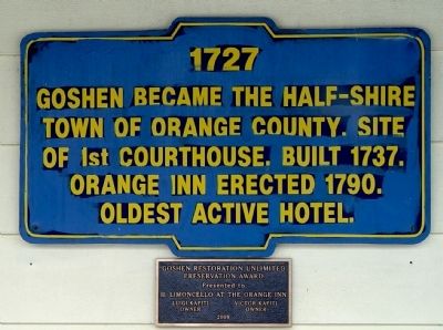 Goshen half-shire town Marker. Click for full size. Goshen half-shire town Marker image. Click for full size.