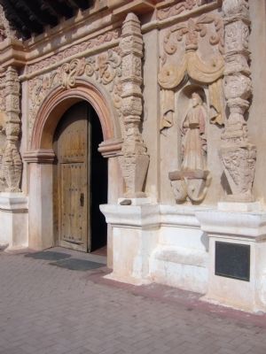 San Xavier del Bac National Historical Landmark Plaque image. Click for full size.