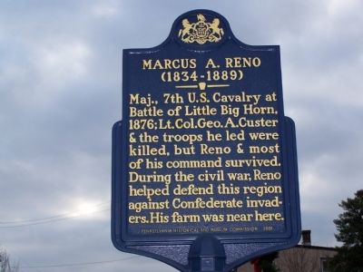Marcus A. Reno Marker image. Click for full size.