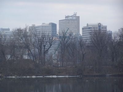 Harrisburg from the western shore of the Susquehanna River.. Click for full size. Harrisburg from the western shore of the Susquehanna River. image. Click for full size.