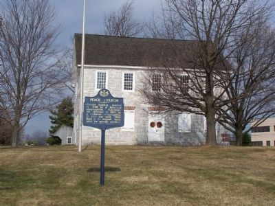 Peace Church Marker. Click for full size. Peace Church Marker image. Click for full size.